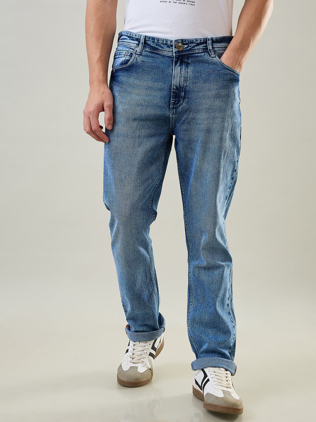 Light Indigo Logan Straight Fit Jeans