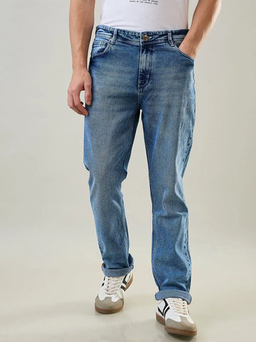 Light Indigo Logan Straight Fit Jeans Tim Paris