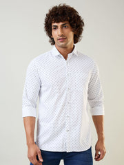 Mens Shirt Print White