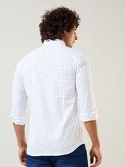 Mens Shirt Print White