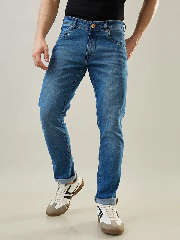 Enzyme Blue Ferdinand Slim Tapered Fit Jeans Tim Paris