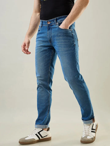 Enzyme Blue Ferdinand Slim Tapered Fit Jeans Tim Paris