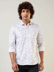 Mens Shirt Print Pink