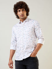 Mens Shirt Print Pink