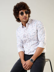 Mens Shirt Print Pink