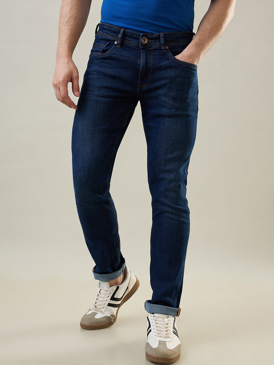 Dark Indigo Ferdinand Slim Tapered Fit Jeans