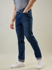 Dark Indigo Parker Slim Straight Fit Jeans