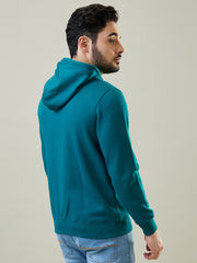 Green Solid Regular Fit Sweatshirt