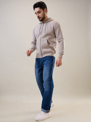 Grey Zipper Hoodie