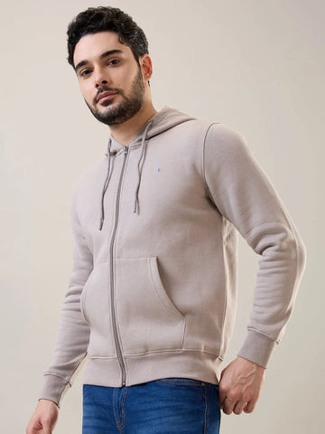 Grey Zipper Hoodie Tim Paris