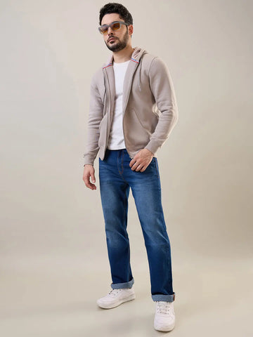 Grey Zipper Hoodie Tim Paris