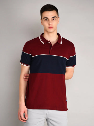 Maroon Polo Tees Tim Paris