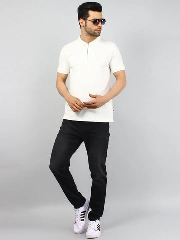 White Polo Tees Tim Paris