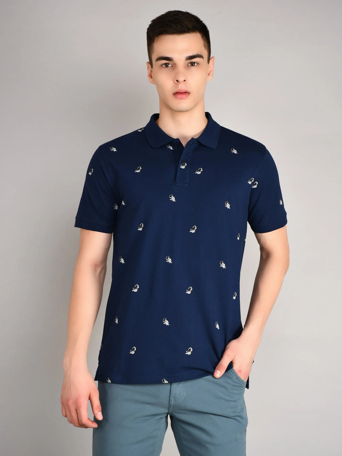Navy Blue Polo Tees Tim Paris
