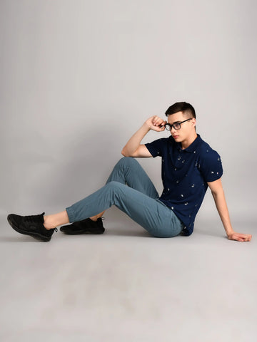 Navy Blue Polo Tees Tim Paris