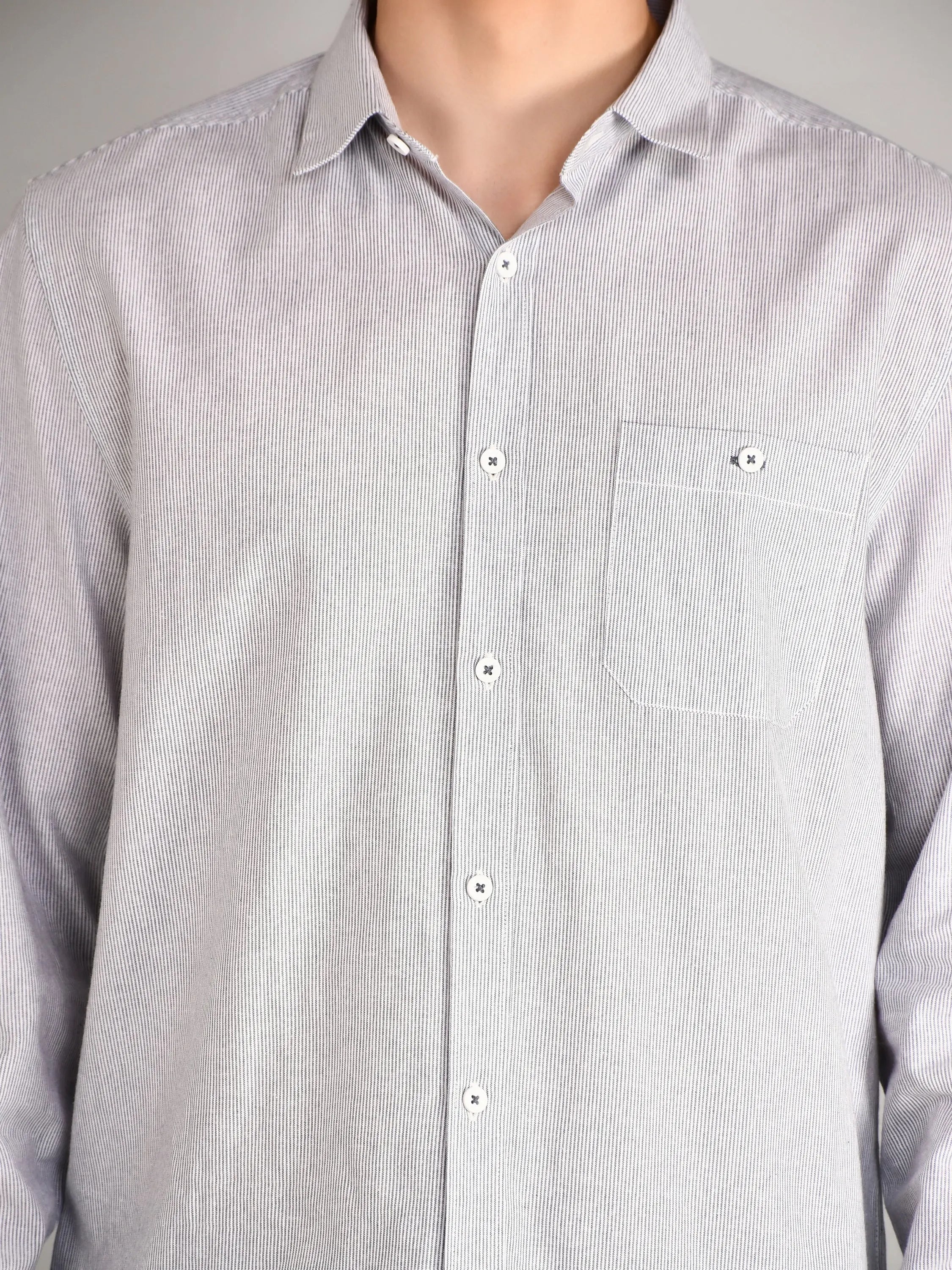 Blue Striped Regular Fit Shirt TIM PARIS
