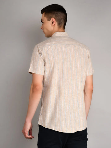 Grey Checkered Regular Fit Shirt TIM PARIS