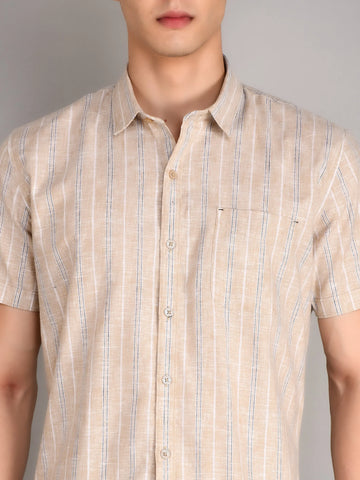 Grey Checkered Regular Fit Shirt TIM PARIS