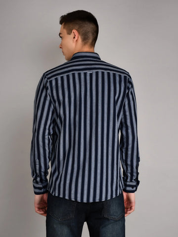 Raw Striped Regular Fit Shirt TIM PARIS