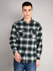 Dark Green Checkered Shirt
