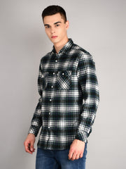 Dark Green Checkered Shirt