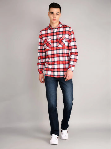 Red & Black Checkered Shirt Tim Paris