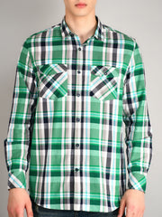 Green & White Checkered Shirt