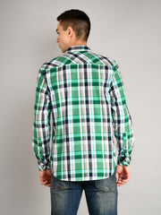 Green & White Checkered Shirt
