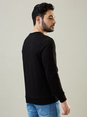 Tim Paris Black Round Neck Sweatshirt
