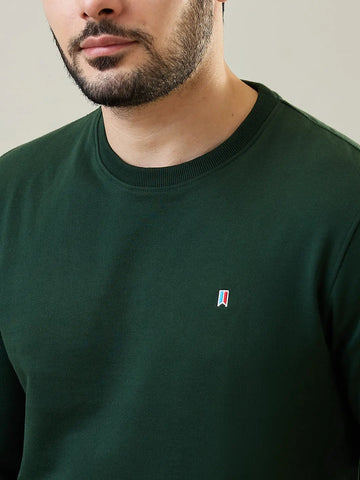 Green Moss Kangaroo Pocket Sweatshirt Tim Paris