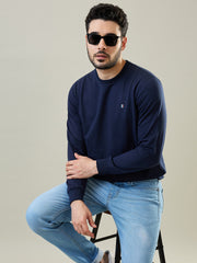 Navy Solid Sweatshirt