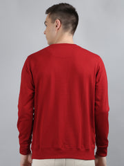 Red Sweatshirt with Kangaroo Pocket