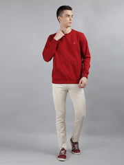 Red Sweatshirt with Kangaroo Pocket