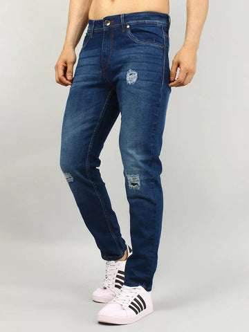 Navy Hugo Skinny Fit Jeans Tim Paris