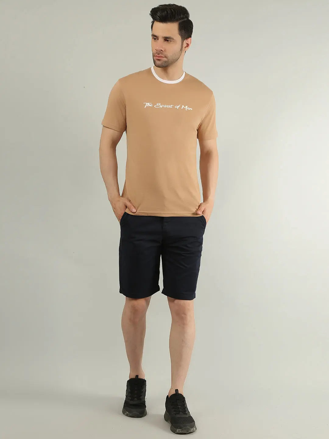 Navy Regular Fit Shorts TIM PARIS