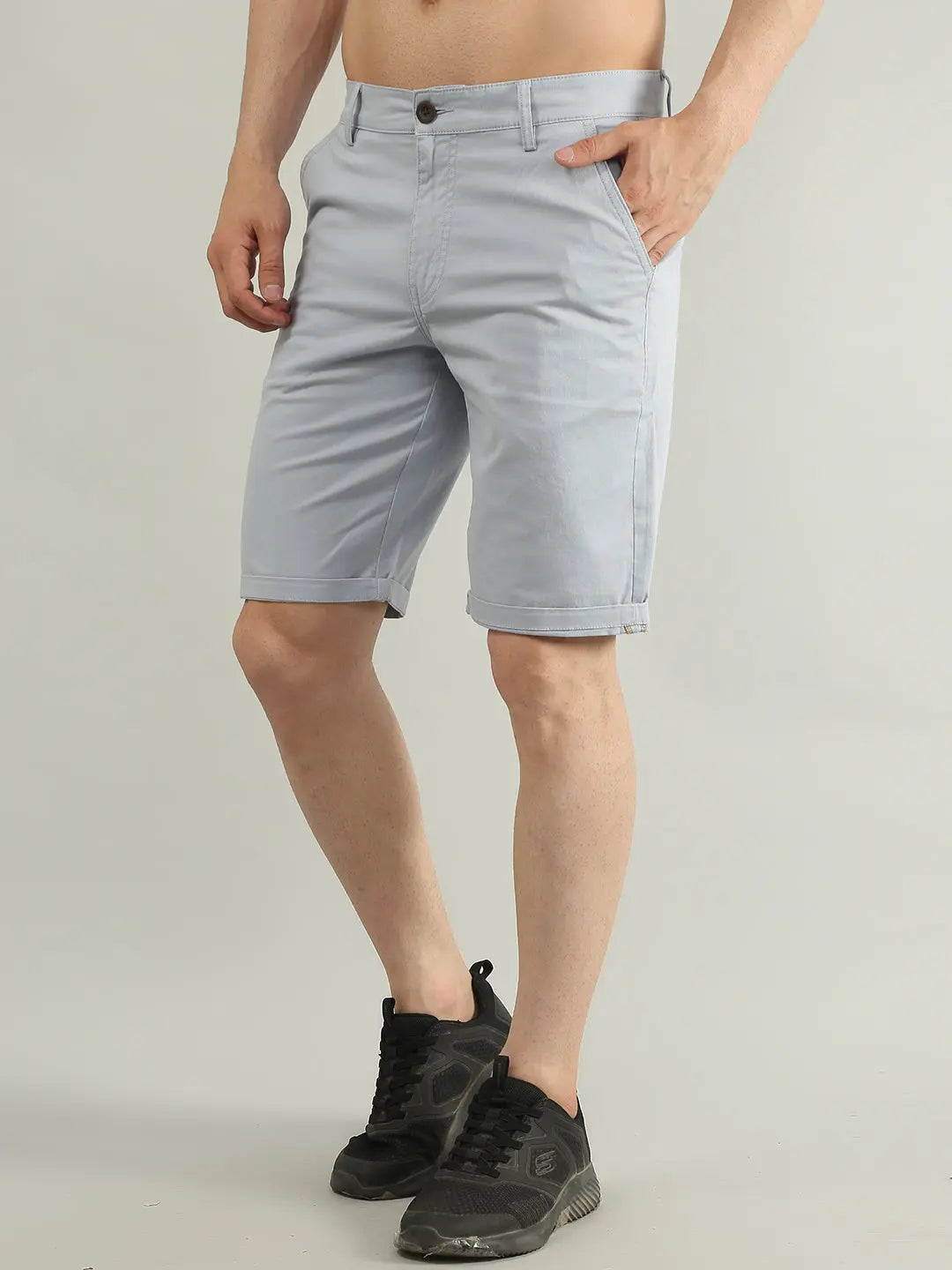Sky Blue Regular Fit Shorts TIM PARIS