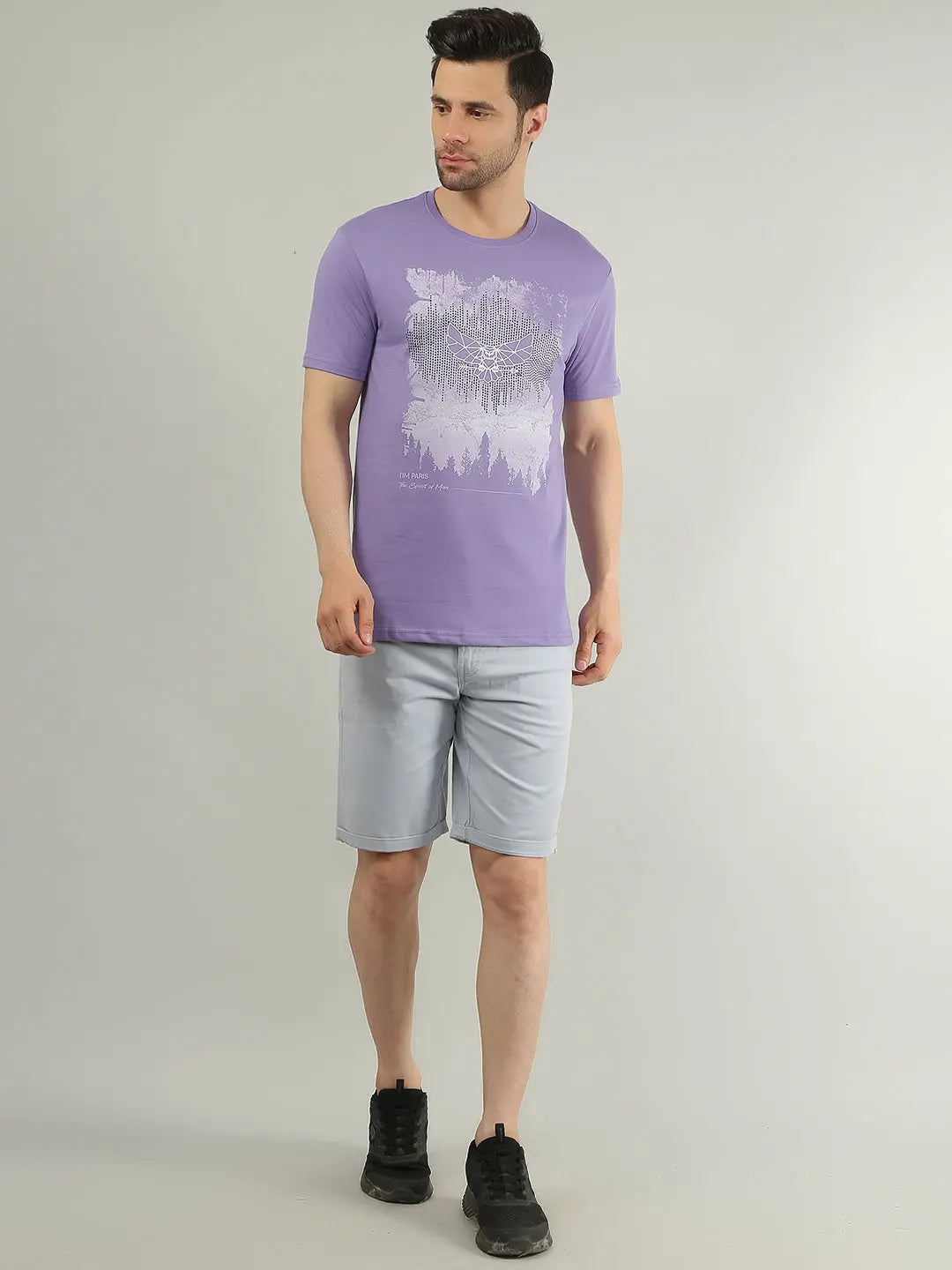 Sky Blue Regular Fit Shorts TIM PARIS