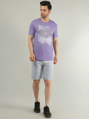 Sky Blue Regular Fit Shorts TIM PARIS