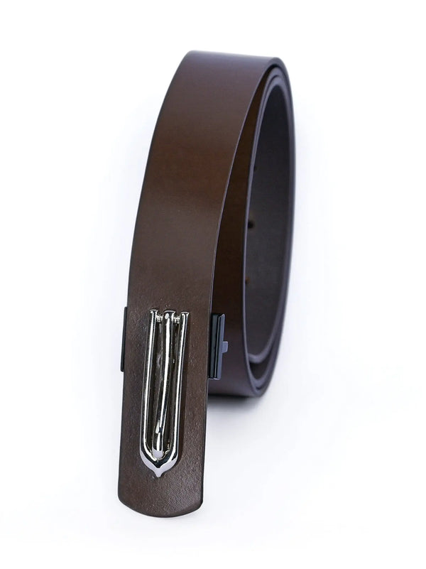 Brown Leather Belt Tim Paris