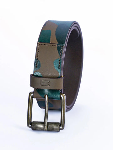 Olive Branch Leather Belt Tim Paris
