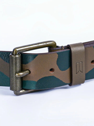 Olive Branch Leather Belt Tim Paris