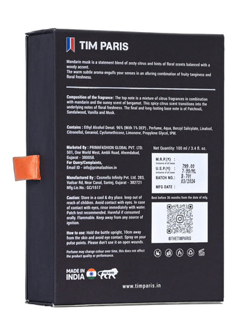 Mandarin Musk Eau de Perfume Tim Paris