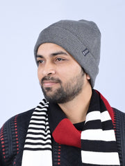Men's Classic Solid Light Grey Beanie