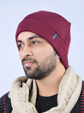 Wine Solid Classic Beanie Tim Paris