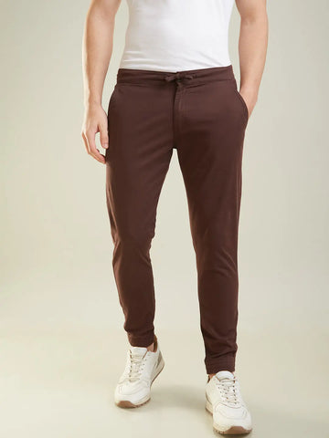Brown Regular Fit Jogger TIM PARIS