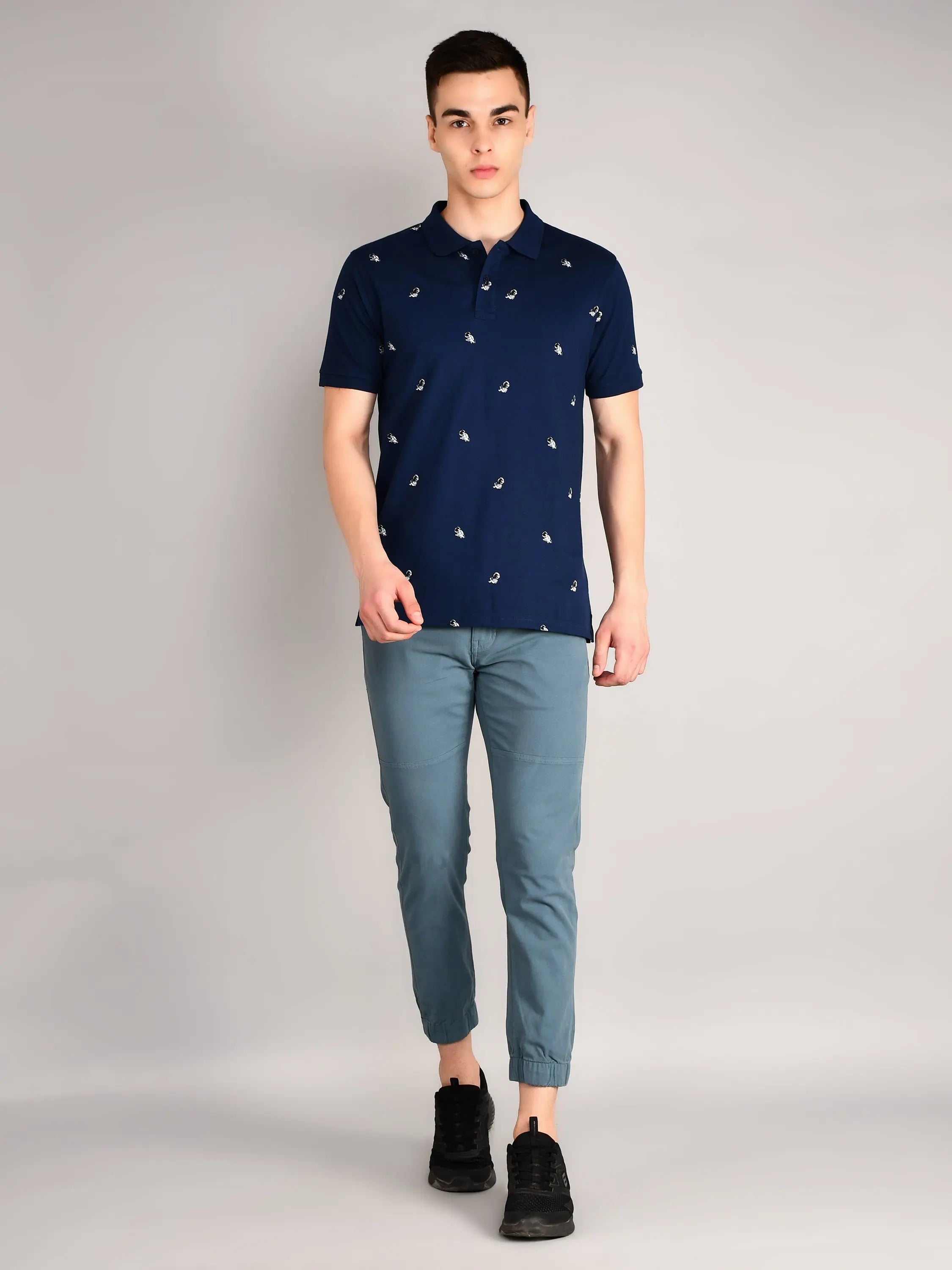 Mykons Blue Regular Fit Jogger TIM PARIS