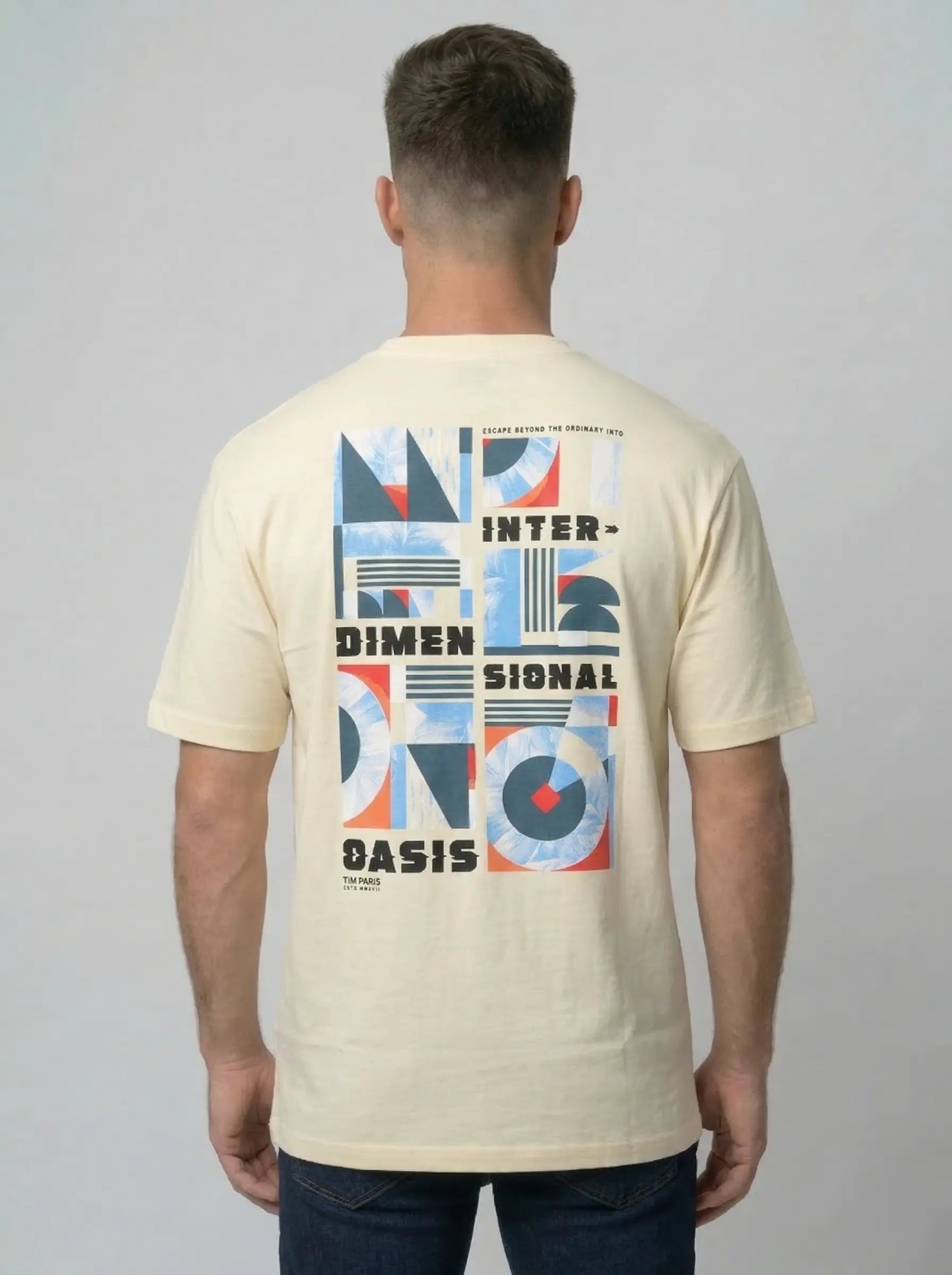 EGRET ROUND NECK PRINT T-SHIRT Tim Paris