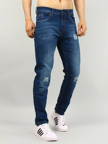 Navy Hugo Skinny Fit Jeans Tim Paris