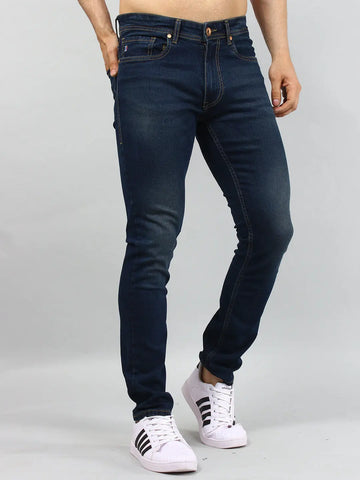 Dark Indigo Ferdinand Slim Tapered Fit Jeans Tim Paris