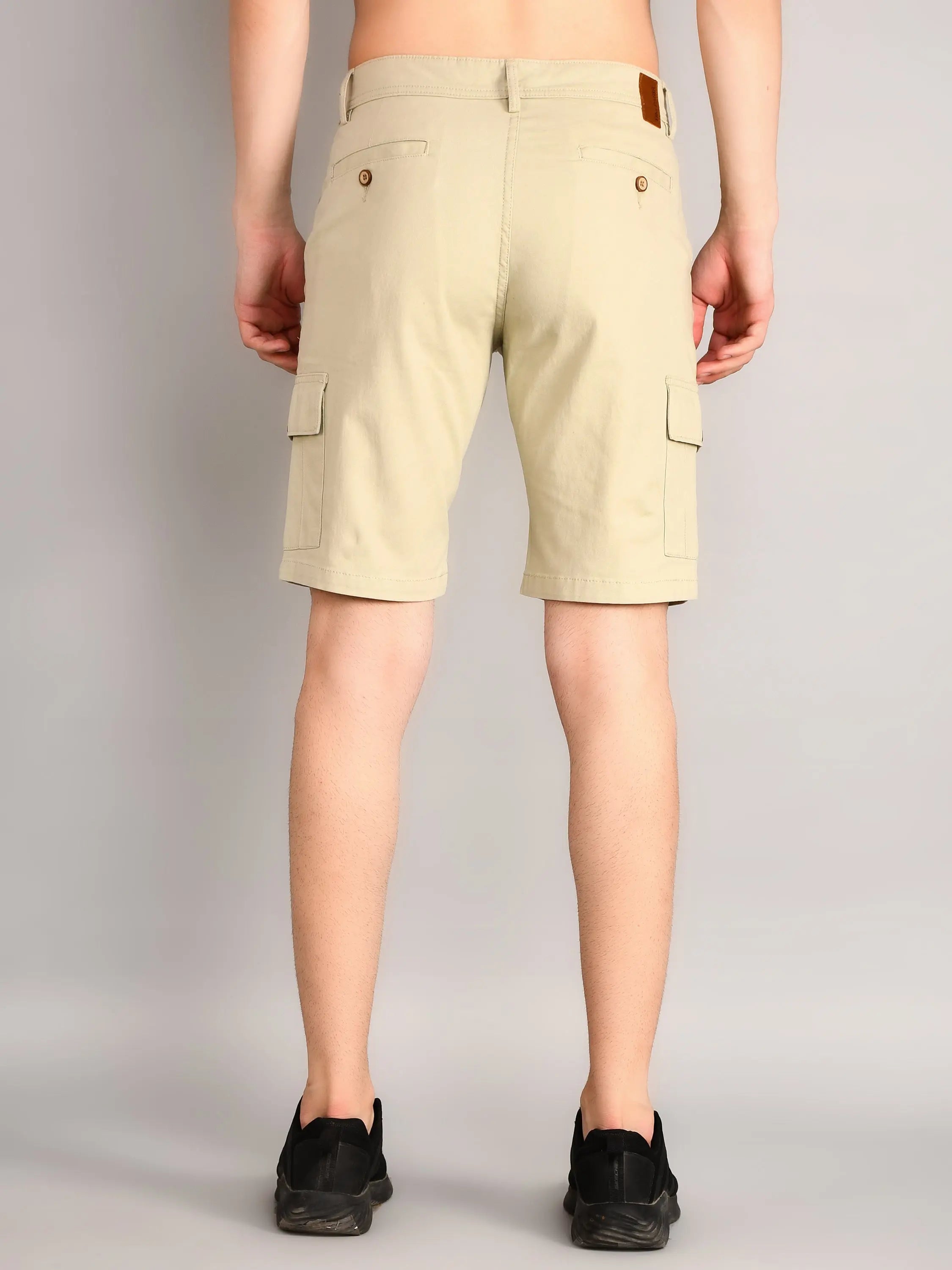 Beige Regular Fit Shorts TIM PARIS